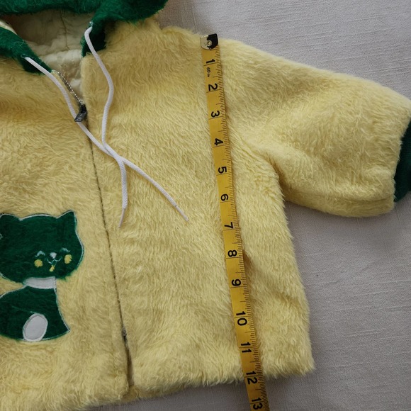 Vintage 50s/60s Kitty Hooded Furry Jacket 18-24 months - Picture 4 of 9